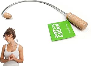 Handheld Massage Tool - Professional Powerful Trigger Point Self Massager with Hook – Deep Kneading and Tissue Massaging for Neck, Back, Shoulder, Foot. Made by Chiropractic Therapist.