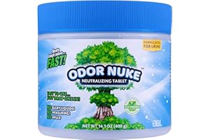 Human Urine Odor Neutralizer Tablets by ODOR NUKE - Kill Urine Smell In Portable Urinals for Men, Bedside Commodes, Bedpans & Camping Toilets - 14.1oz (Original)