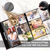 Benjia Photo Album 6x4 Slip In Linen Extra Large 1000 Pockets Blue view 4