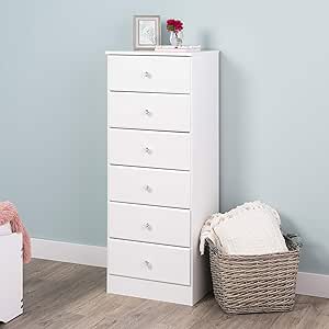 Amazon.com: Prepac Astrid Acrylic Knobs, 6-Drawer Tall ...