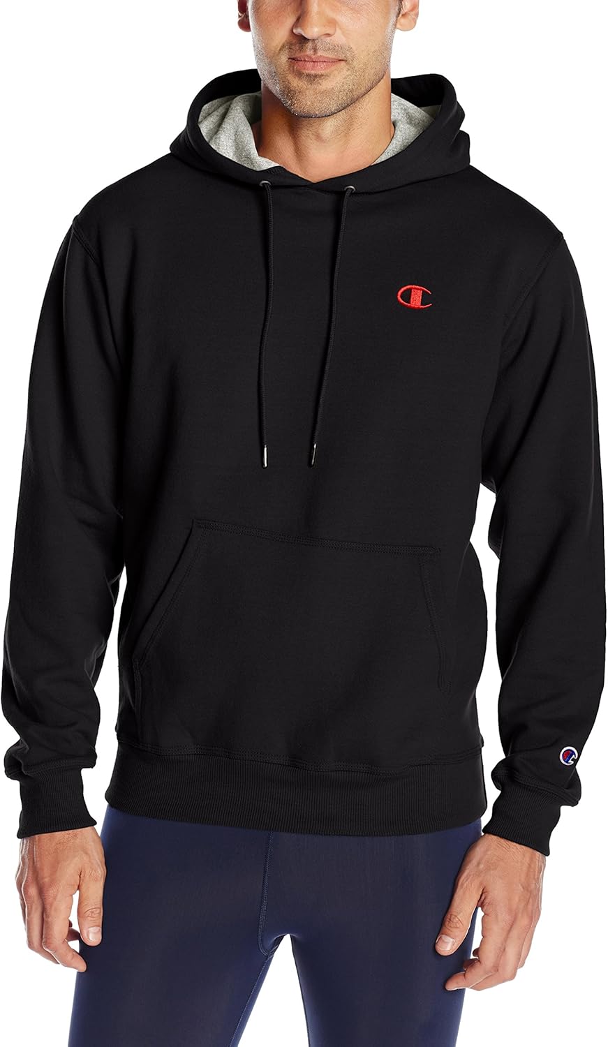 Champion Men's Powerblend Fleece Pullover Hoodie: Clothing