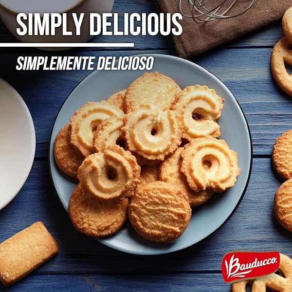 BAUDUCCO ASSORTED BUTTER COOKIES TIN, 12 OZ (PACK OF 1) – TRADITIONAL DANISH SHORTBREAD STYLE COOKIES, PERFECT HOLIDAY GIFT OR SWEET SNACK TREAT – NO ARTIFICIAL COLORS