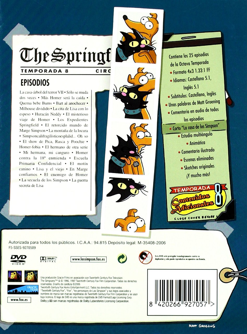 Amazoncom Los Simpson 8ª Temporada Movies Tv