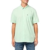 Lacoste Men's Short Sleeved Regular Fit Gingham Shirt