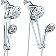 AquaDance Chrome AQUABAR High-Pressure 3-Way Spa Combo with Adjustable 18" Extension Arm for Easy Reach & Mobility Enjoy Luxury 6" Rain & Handheld Shower Head Separately or Together Finish
