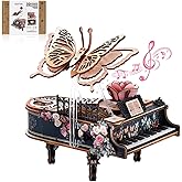 Rnfinewow 3D Puzzles for Adults, 3D Piano Puzzle Model Kit, Wooden Piano Puzzles for Adults Home Desk Decor DIY Crafts Wooden Music Box Puzzle Gifts for Men Women Hobbies for Holiday Birthday