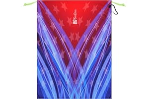 SANDIAN, Golf Shoes Pouch Bag, Packing Storage Bag, Drawstring Rope Closures, Sublimation Dye Prints, Durable PU Coatings, Weather Resistant, Large Capacity, Carabiner Included (SP81)