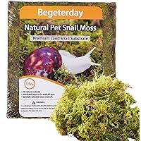 Begeterday Natural Moss for Pet Snails, Perfect Pet Snail Supplies for Maintain The Humidity Levels in The Enclosure
