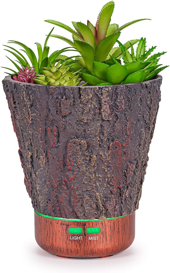 Essential Oil Diffuser, Artificial Succulent Plants Potted Aromatherapy