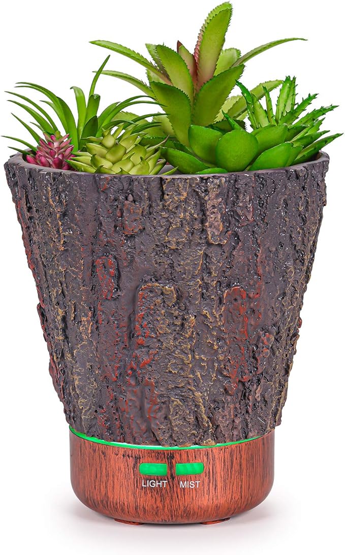 Essential Oil Diffuser, Artificial Succulent Plants Potted Aromatherapy