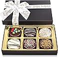 Chocolate Cookies Birthday Gift Basket for Men and Women - Gourmet Chocolate Happy Birthday treats for Food Gifts, Chocolate Gift Box by Empire Delights, 6 Count