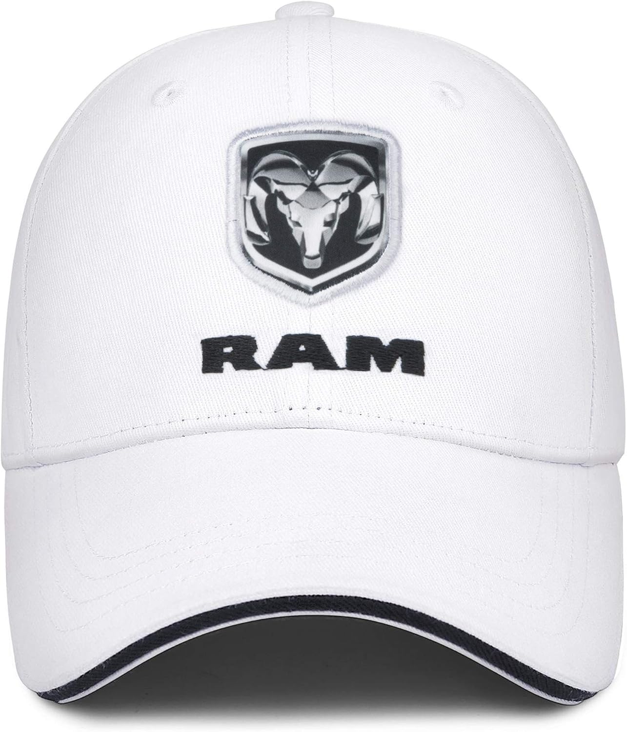 Fashion RAM-Logo-Symbol-Emblem- White Sun Hats Womens Mens: Clothing