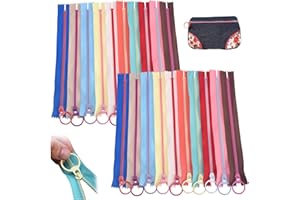 20pcs Nylon Coil Zippers Sewing Zippers for Tailor Sewing Colorful Crafts Bulk Zipper Supplies Mixed Color Invisible Zipper f