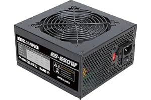 ESGAMING 650W Non Modular Power Supply with Low-Noise 120mm Fan ATX PSU, 115/230 Voltage Switch PFC Protection