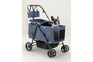 OJCME Dog Stroller for Large & Medium Dogs (20–132 lbs)Pet Stroller for 2 Small DogsExtra Large Heavy DutyFoldable & Ve
