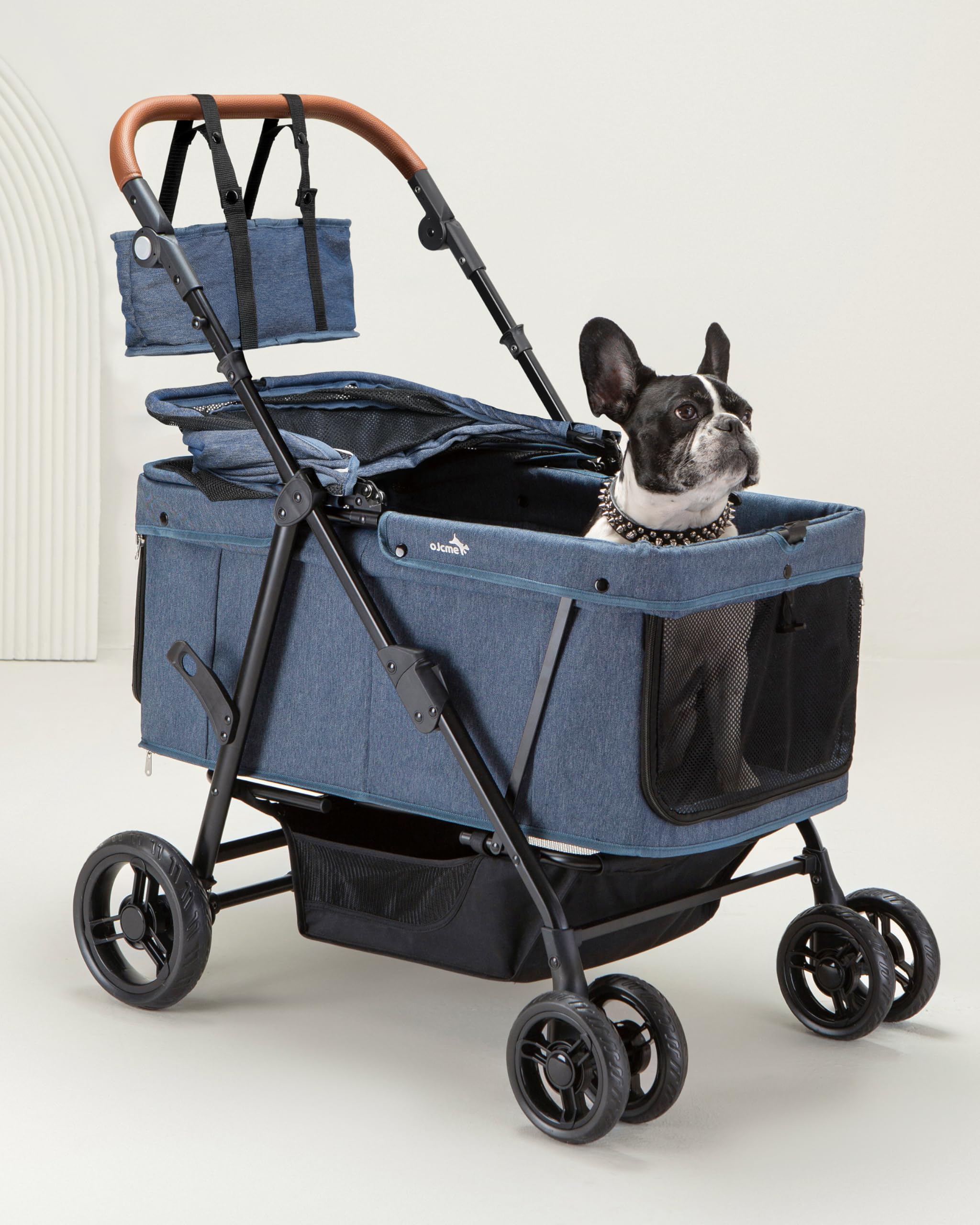 Photo 1 of *UNTESTED*
OJCME Dog Stroller for Large & Medium Dogs (20–132 lbs), Pet Stroller for 2 Small Dogs, Extra Large Heavy Duty, Foldable & Ventilated, Pink or Navy