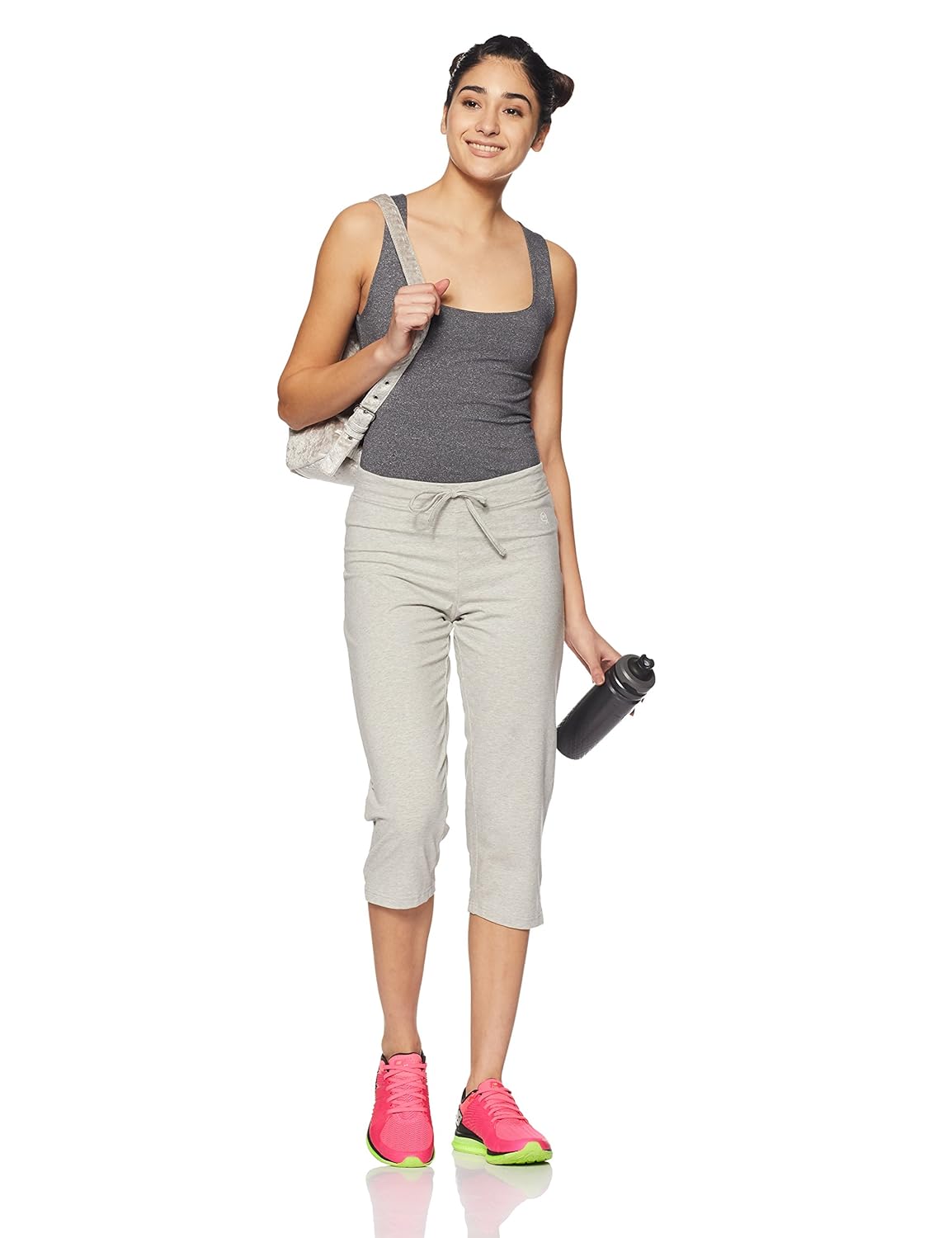 macrowoman women's cotton stretch power capris