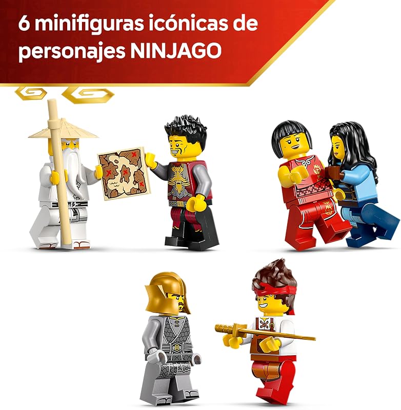 Ninjago Herrería Cuatro Armas: 15 Aniversario - Casa de Juguete con Minifigura y Tarjetas Coleccionables - Armas Ninja - Regalo Nostálgico para Niños y Adolescentes de 14+ Años y Fans - 71858 — foto 6 de 8
