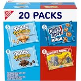 Nabisco Fun Shapes Snacks Variety Pack, 3 Flavors, 20 Snack Packs | BARNUM'S Animal Crackers, TEDDY GRAHAMS, CHIPS AHOY! Minis Cookies, Individually Wrapped