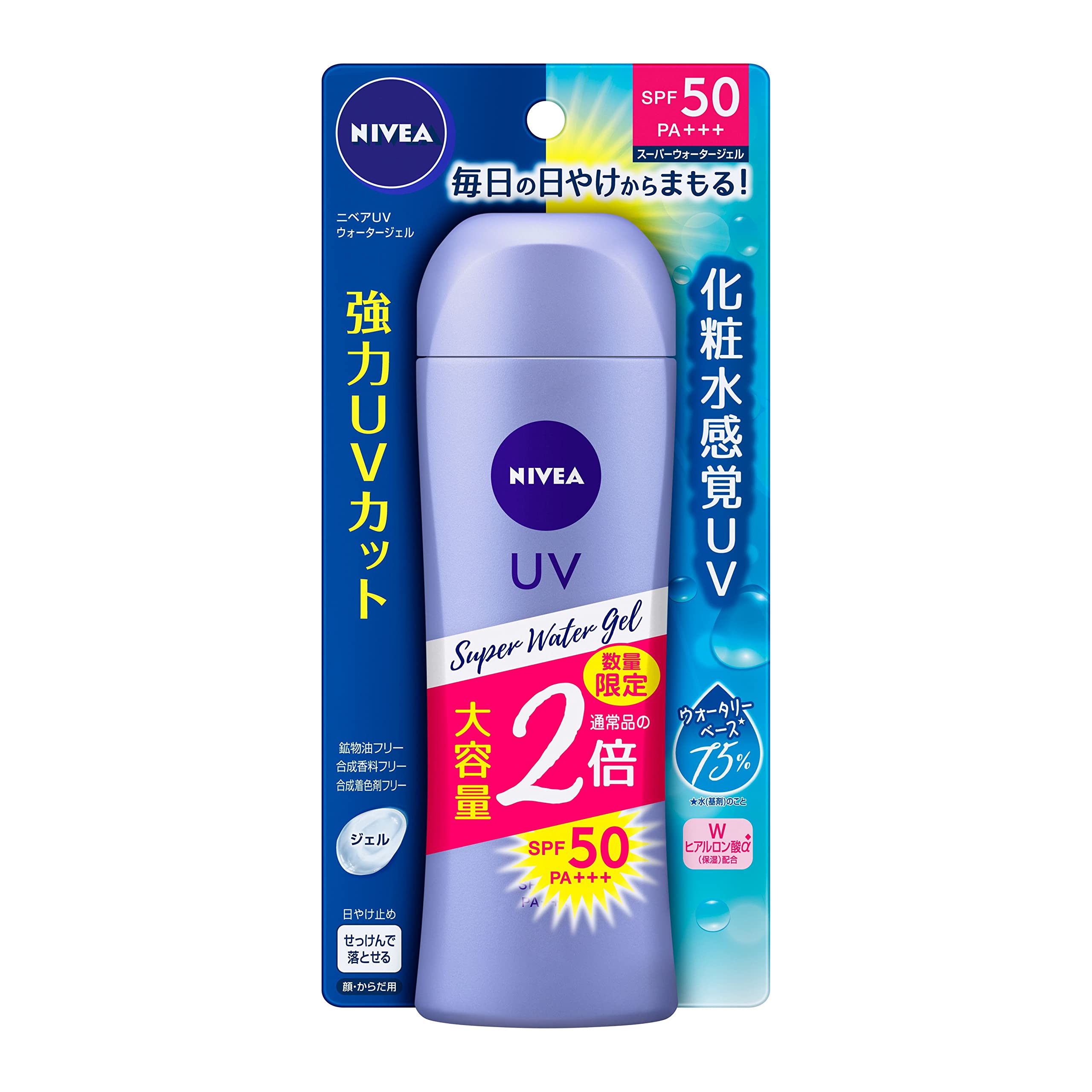 NIVEA Japan NIVEA UV Super Water Gel Sunscreen, 160g, SPF50 / PA +++ "UV gel that feels like a lotion" Made in Japan