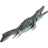 Gemini&Genius Mosasaurus Dinosaur Action Figure with Movable Jaw, Mosasaurus Toy Figure, Great Gift, Collection, Cake Topper,