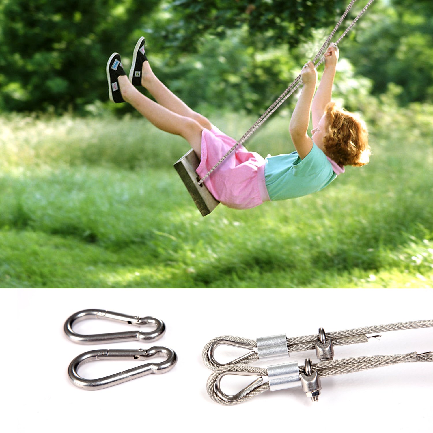 MAGZO Outdoor Clothesline, Stainless Steel Clothesline Wire Outdoor