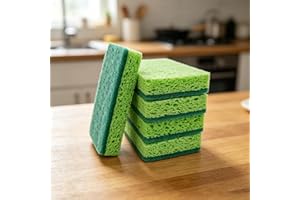 5-Pcs Cleaning Brush Scrubber Supplies for Soap，Sponges Kitchen Scrub Dish Sponge Scouring Pad，Cleaning Brush for Bathroom Ki