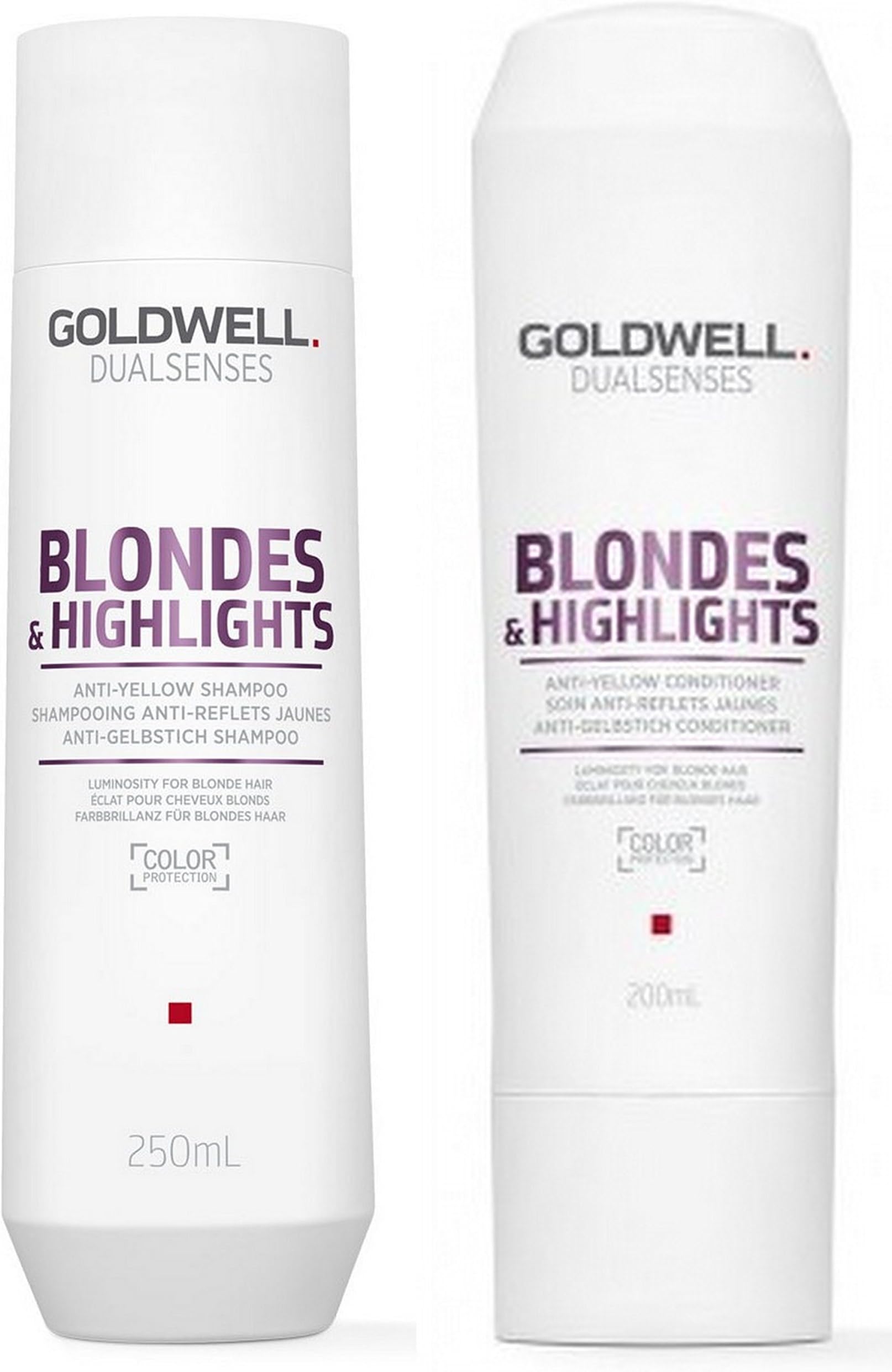 Goldwell Dualsenses Blonde & Highlights Duo Anti-Yellow Tint Shampoo 250 ml + Anti-Yellow Tint Conditioner 200 ml