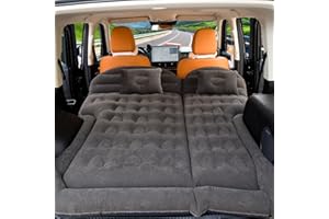 FBSPORT SUV Air Mattress Car Camping Travel Bed, Inflatable Mattress with 2 Inflatable Pillows, Car Air Pump, Blow Up Mattres