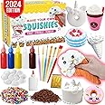 Insnug Paint Your Own Squishies Kit - Sensory Toys Squishy Painting Kit Stress Relief Squishies for Girl Kids Age 4 6 8 10 Slow Rising Squeeze Autism Toys Unicorn Gift Ice Cream Cake Milk Shake Donut