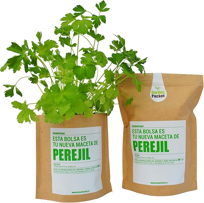 Garden Pocket - Kit de Cultivo de PEREJIL - Bolsa Maceta: Amazon ...