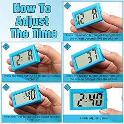 Frienda 6 Pieces Mini Digital Clock Small Digital