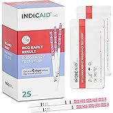 Stop Waiting | Early Detection Pregnancy Test Strips | High Sensitivity (10mIU/mL) to Test 6 Days Sooner | 25 Count Kit | Result in 3 Minutes | Over 99% Accuracy by INDICAID