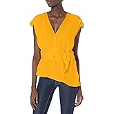 Sugar Lips Women's Dakkota Belted Surplice Wrap Top