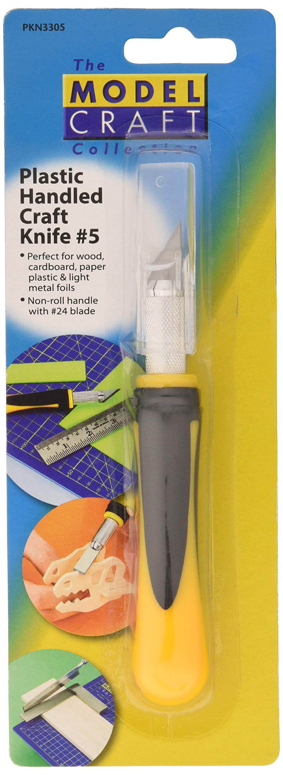 Modelcraft PKN3305 Plastic Handled Craft Knife , Silver