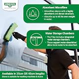 Unger MicroStrip Window Washer Sleeve 35cm with ErgoTec T-bar Handle Green view 4