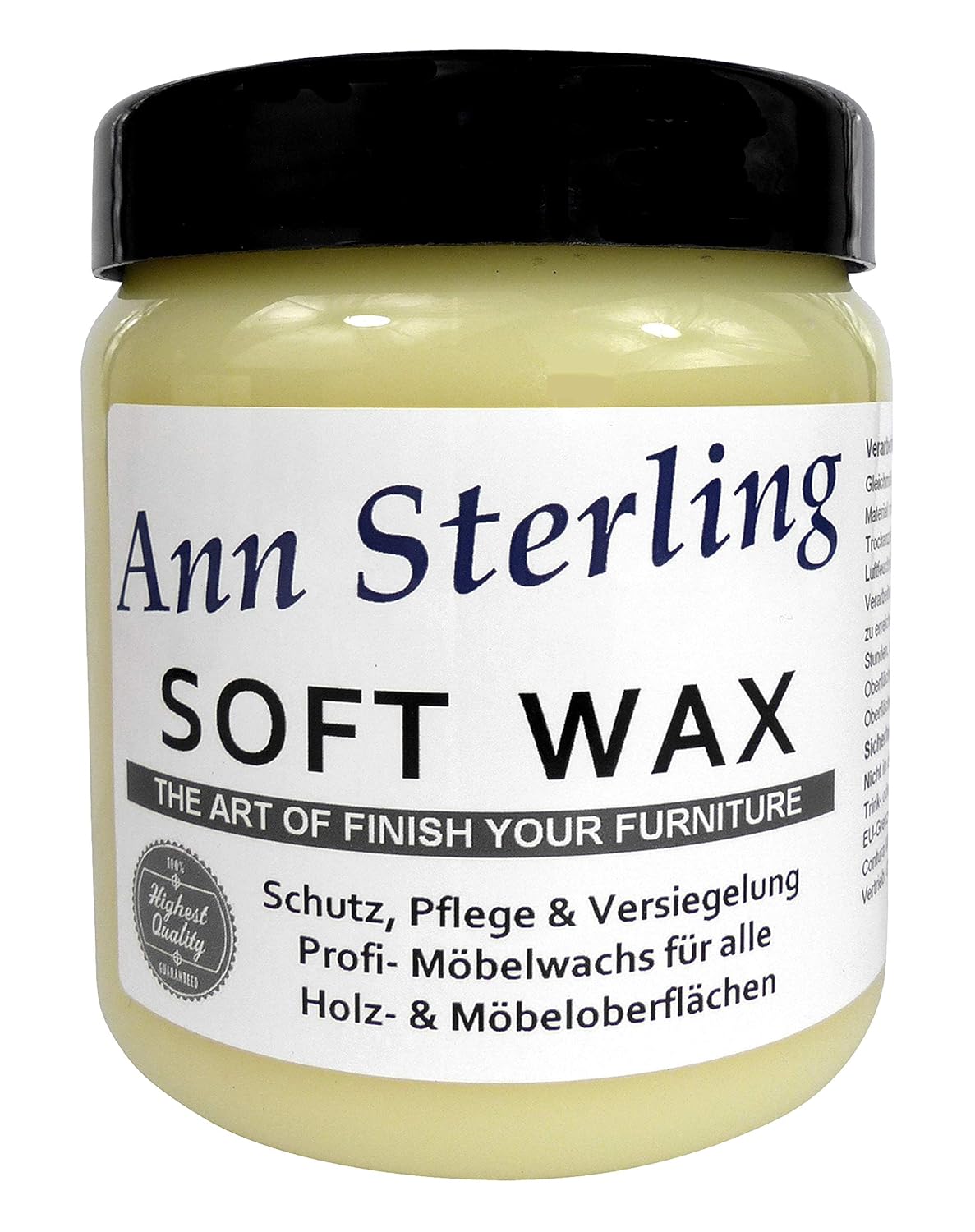 Ann Sterling Soft Wax Furniture Wax Coating Finish Shabby Chic