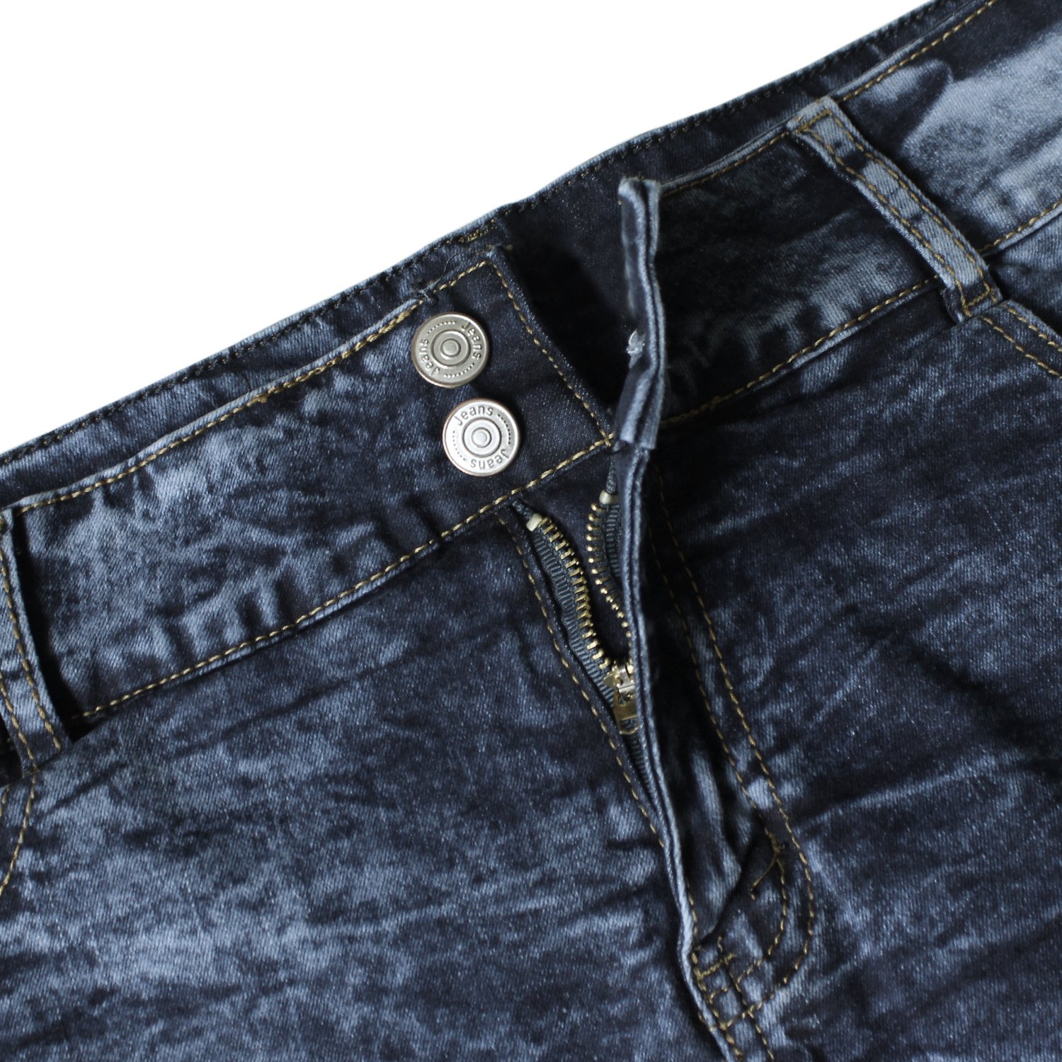 Goddess Area Women\'s Casual Mid Waisted Distressed Ripped Stretch Denim Shorts Jeans (11, Blue)