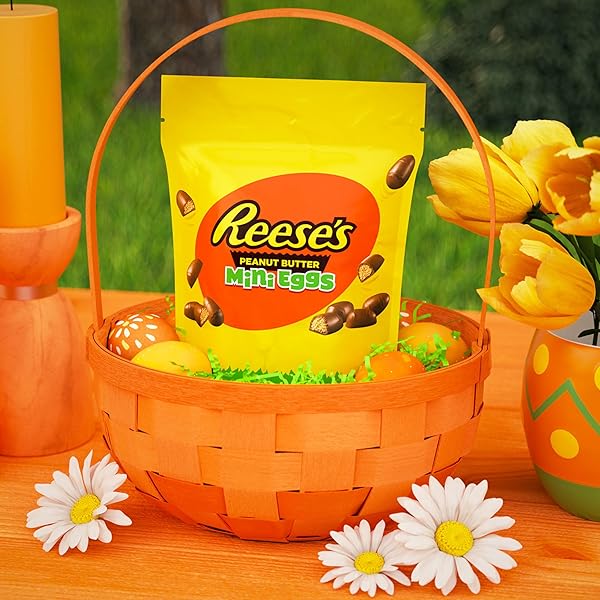 REESE’S UNWRAPPED CHOCOLATE PEANUT BUTTER CREME MINI EGGS, EASTER CANDY BAG, 7.6 OZ