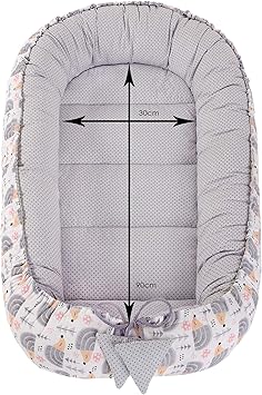 Ropa De Cama 5 Piezas Talla L Juego De Nido De Peluche Con Nido Para Bebe De 90 X 50 Cm 100 Algodon Gris Atrapasuenos Con Minky Gris Cojin Para Bebes Cojin De