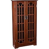 Furniture HotSpot Window Pane Media Cabinet - Oak