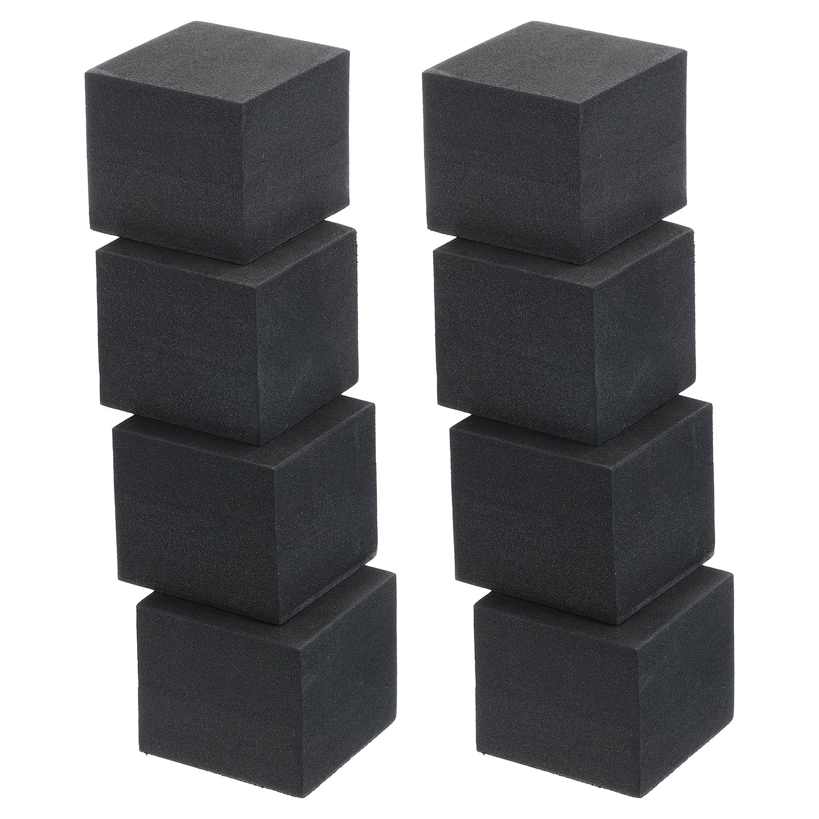 PATIKIL EVA Anti-Vibration Pads, 8 Pcs Shock Absorbing Washer Pads 2" x 2" x 2" for HVAC, Air Conditioner, Air Compressor, Condenser, Dryer, Black