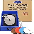 Hi-Tech Diamond 8" Slant Cabber - Cabbing Machine Lapidary Equipment, Stone, Rock Polisher, Grinder, Shaper w/ Variable Speed Motor, Includes Rock Mineral Polishing Lapidary Machine Accessory Kit