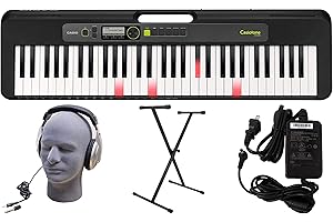 Casio LK-S250 61-Key Premium Lighted Keyboard Pack with Stand, Headphones & Power Supply (CAS LKS250 PPK)