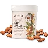 NATURE WELL Sweet Almond Smooth & Soften Gentle Moisturizing Cream For Face, Body, & Hands, Infused With Natural Oils & Extracts, Restores Skin Moisture Barrier, 16 Oz