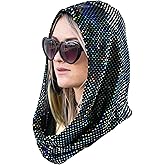 Bazeen sequin unisex rave hood/festival outfit/hood, sparkly bandana Rave Accessories, Rave Gear