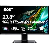 Acer KC242Y Hbi 23.8" Full HD (1920 x 1080) Zero-Frame Gaming Office Monitor | AMD FreeSync Technology | 100Hz | 1ms (VRB) | 