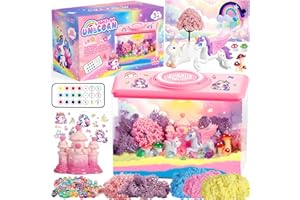 HYASIA Unicorn Light-Up Terrarium Kit for Kids - Night Light with Remote & Music, Arts and Crafts for Kids Ages 8-12, DIY Girls Toys Age 6-8, Perfect Birthday Hoilday Christmas Gifts for 4-12 Year Old Girls