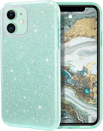 Amazon Co Jp Milprox Iphone 11 ケース キラキラ Tpu ソフトカバー 3パーツ式 耐衝撃 かわいい おしゃれ ケース 6 1インチ グリーン 家電 カメラ