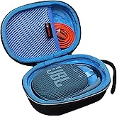 XANAD Hard Case for JBL Clip 4 or Clip 5 Portable Bluetooth Speaker - Storage Protective Travel Carrying Bag-Blue